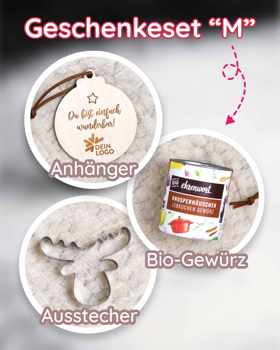 Geschenkeset stilvoll Firmen Weihnachtsgeschenk Zuckerwuschel