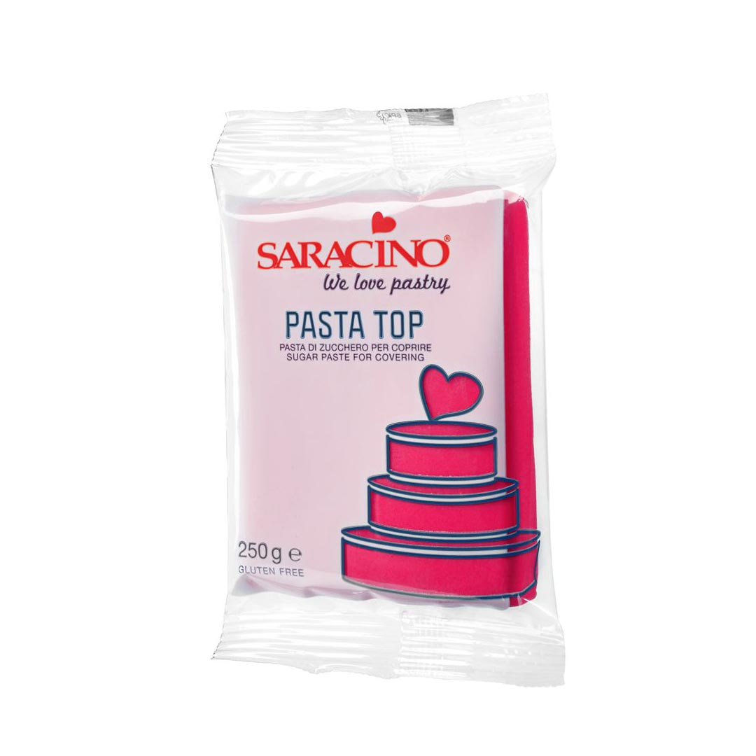 Saracino Pasta Top Fondant 250g Fuchsia