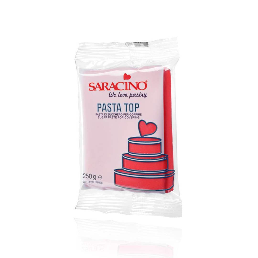 Saracino Pasta Top Fondant 250g Rot