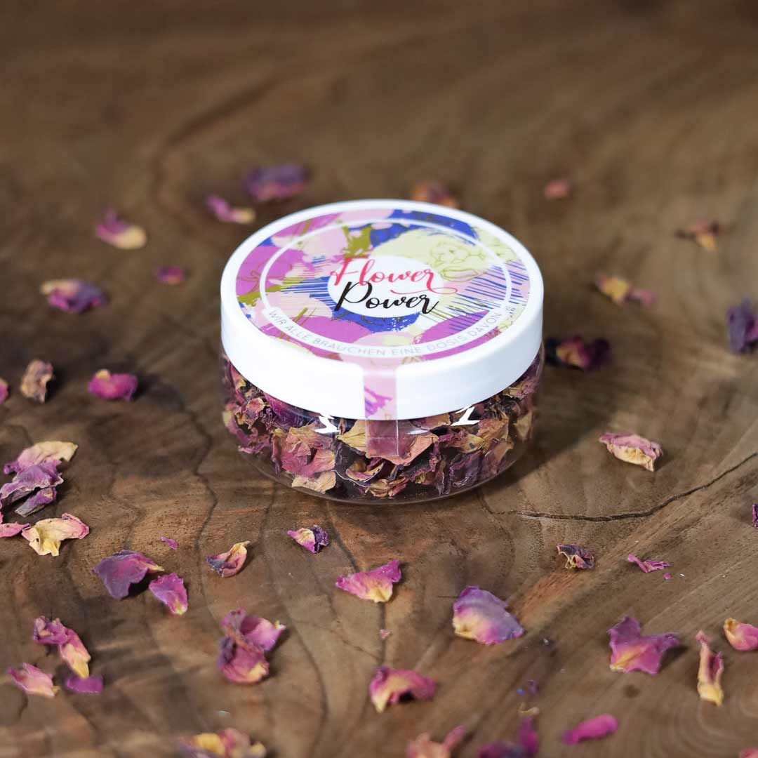 Essbare Damaszener Rosenblüten Dark Pink