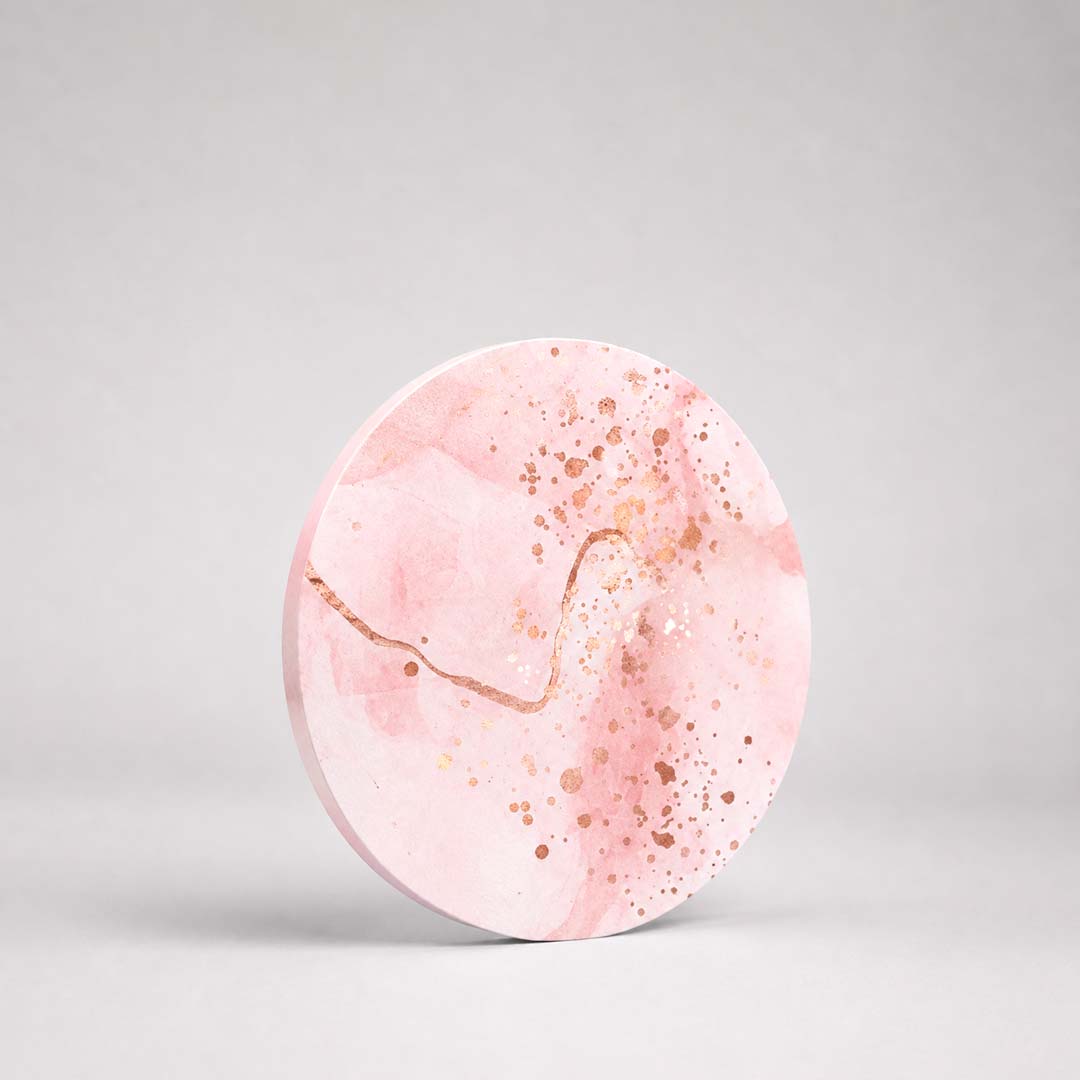 Cake Drum Roségold marmoriert 25,4 cm