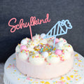 Cake Topper 2er Set Schulkind Schultüte