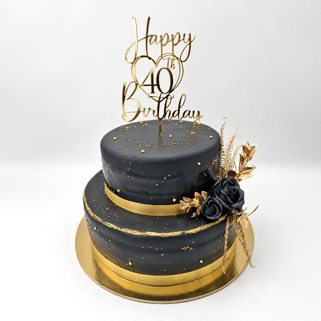 Cake Topper Happy Birthday Wunschzahl Herz