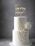 Personalisierter Cake Topper Hochzeit „Anker der Liebe“