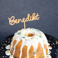 Cake Topper Kindergeburtstag Name Orange