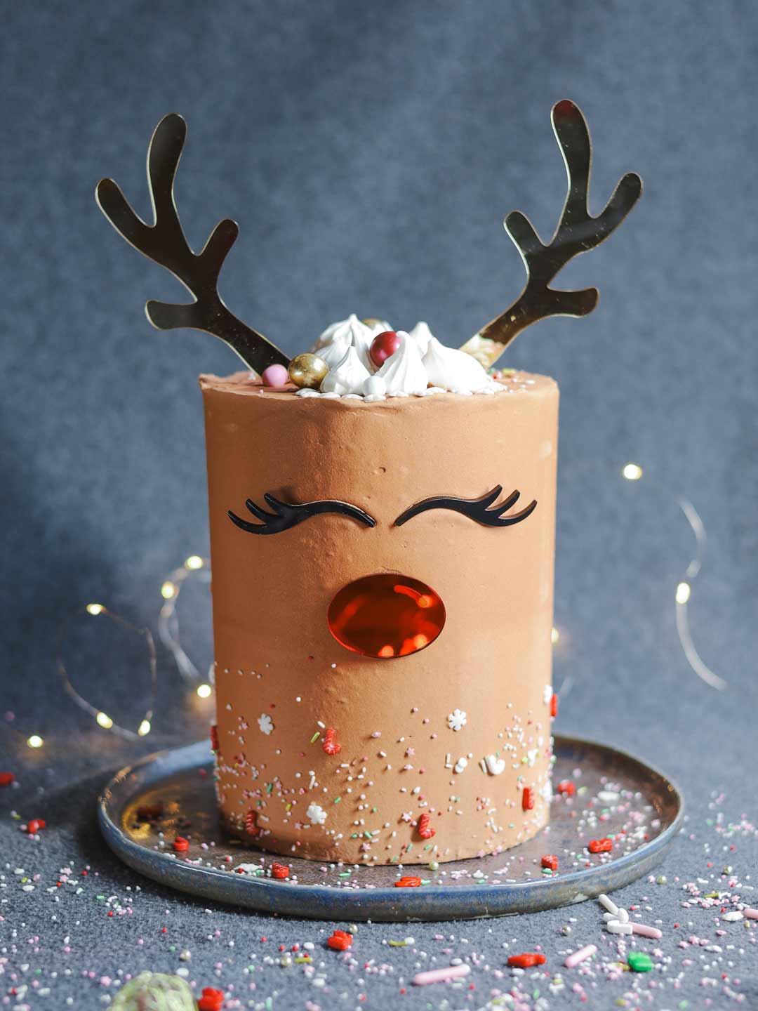 Cake Topper Rentier Rudolf Reindeer Rudolph Xmas