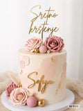 Goldener Cake Topper 