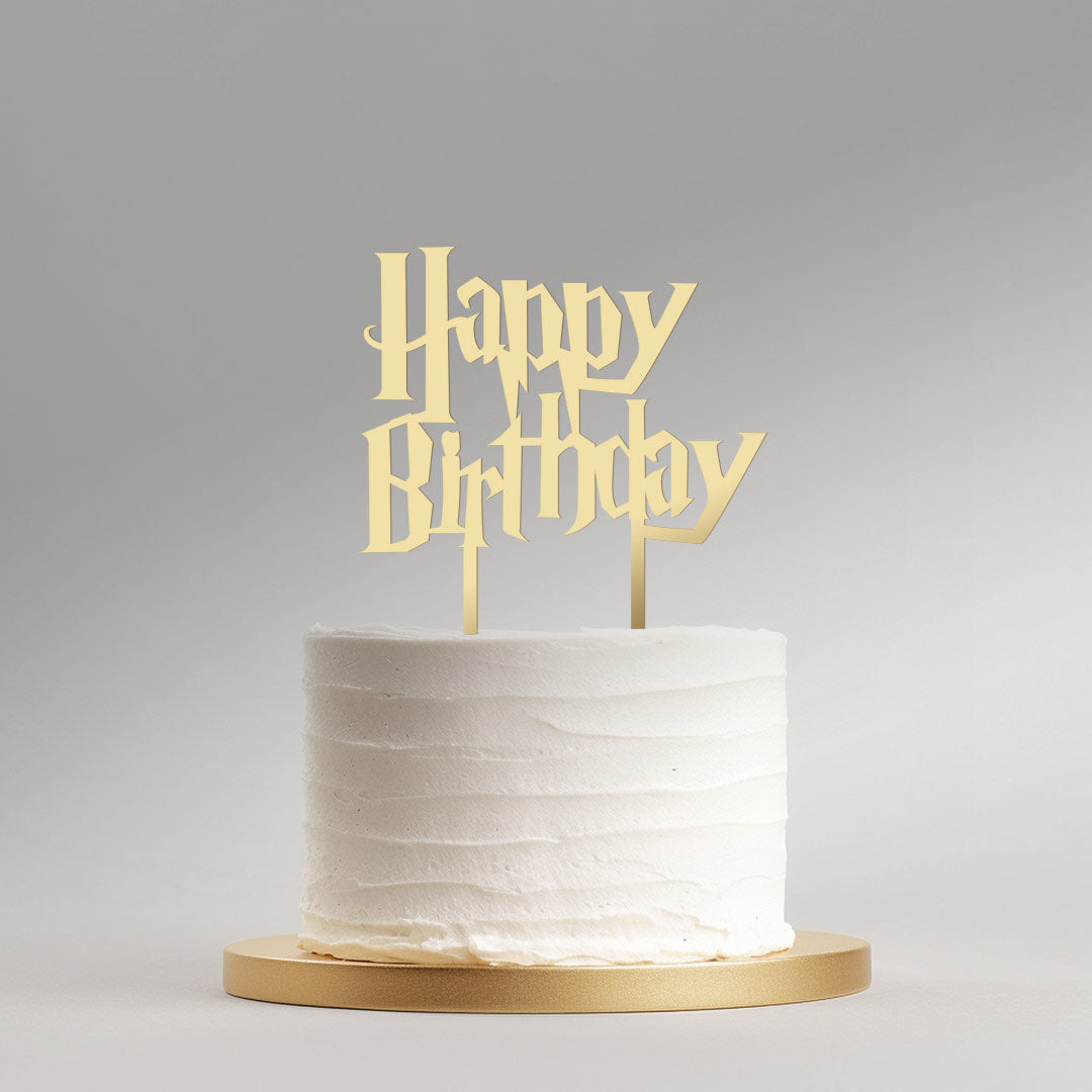 Harry Potter Happy Birthday Cake Topper