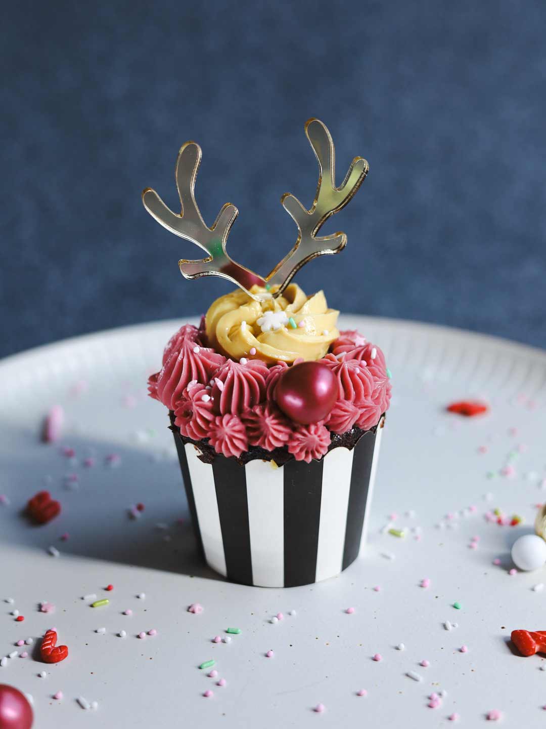 Muffin Topper Acryl Weihnachten Reindeer Rudolph