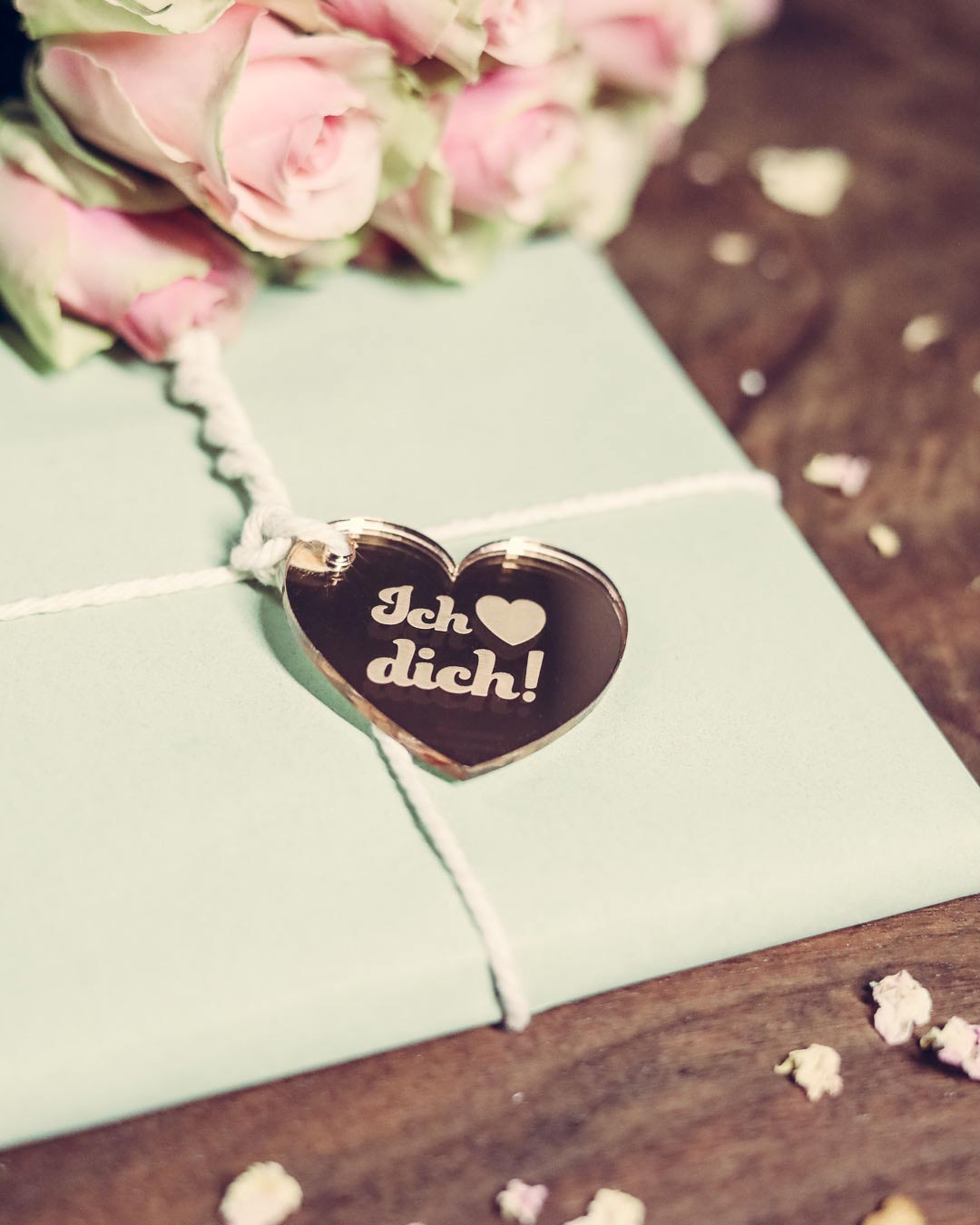 Geschenkanhänger Valentinstag "Lieb dich!"