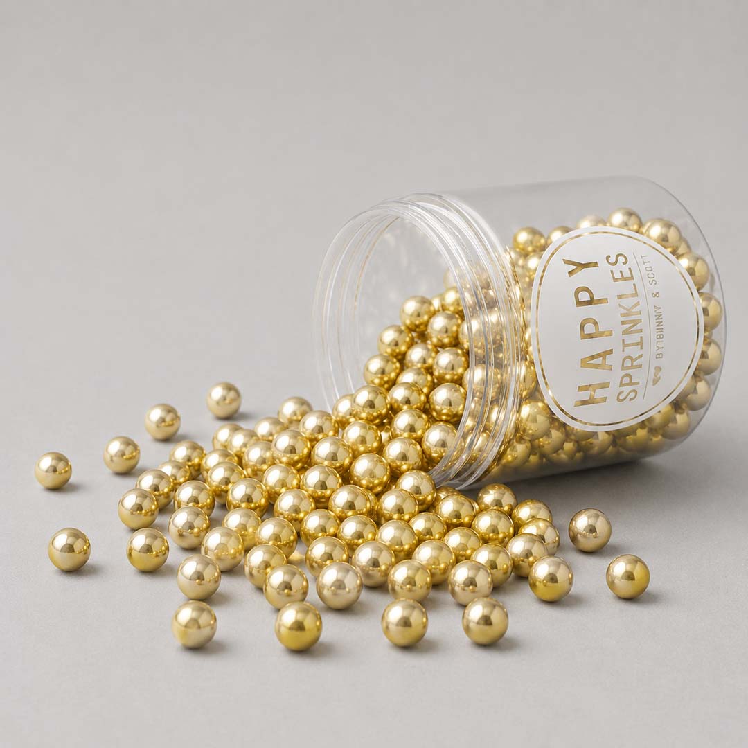 Happy Sprinkles Gold Metallic Choco S 80g Dose