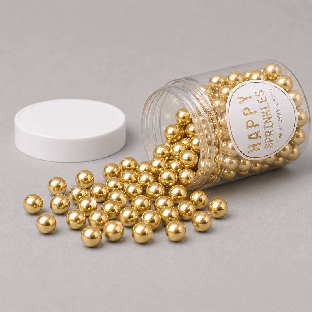 Goldene Schokokugeln Medium Happy Sprinkles