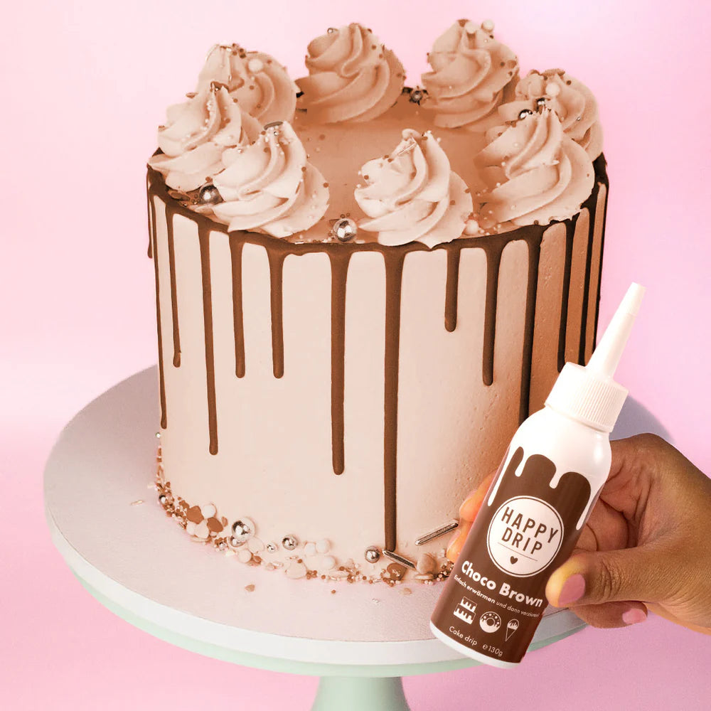 Happy Drip Choco Brown Dripcake
