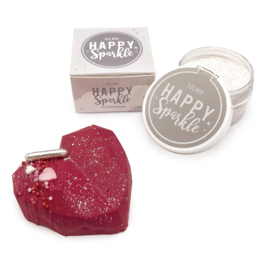 Happy Sprinkles Happy Sparkle Glitzer Silber 12g