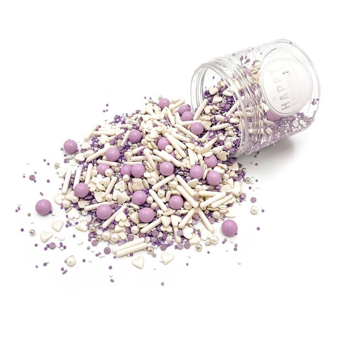 Happy Sprinkles Purple Wedding Streuselmix 80g Dose