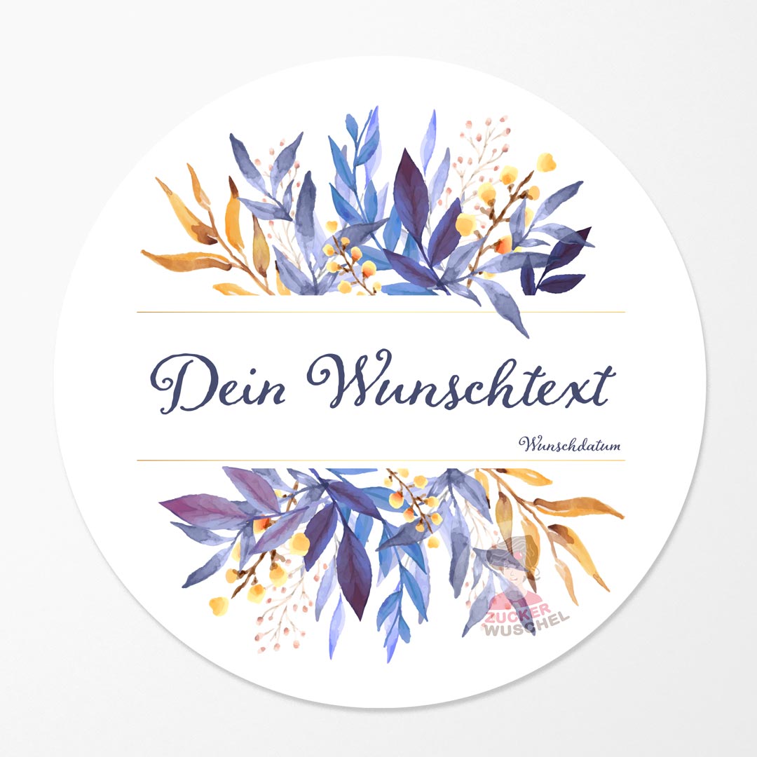 Hochzeit Tortenaufleger Floral Boho Mix personalisiert