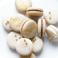 Macarons Gold Weiß Tortendeko Zuckerwuschel