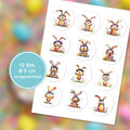 Osterhasen als essbare Cupcake-Aufleger im Mini-Format 5 cm