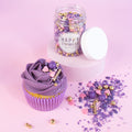 Purple Elegance Streusel in Violett, Rosé und Gold zum Dekorieren