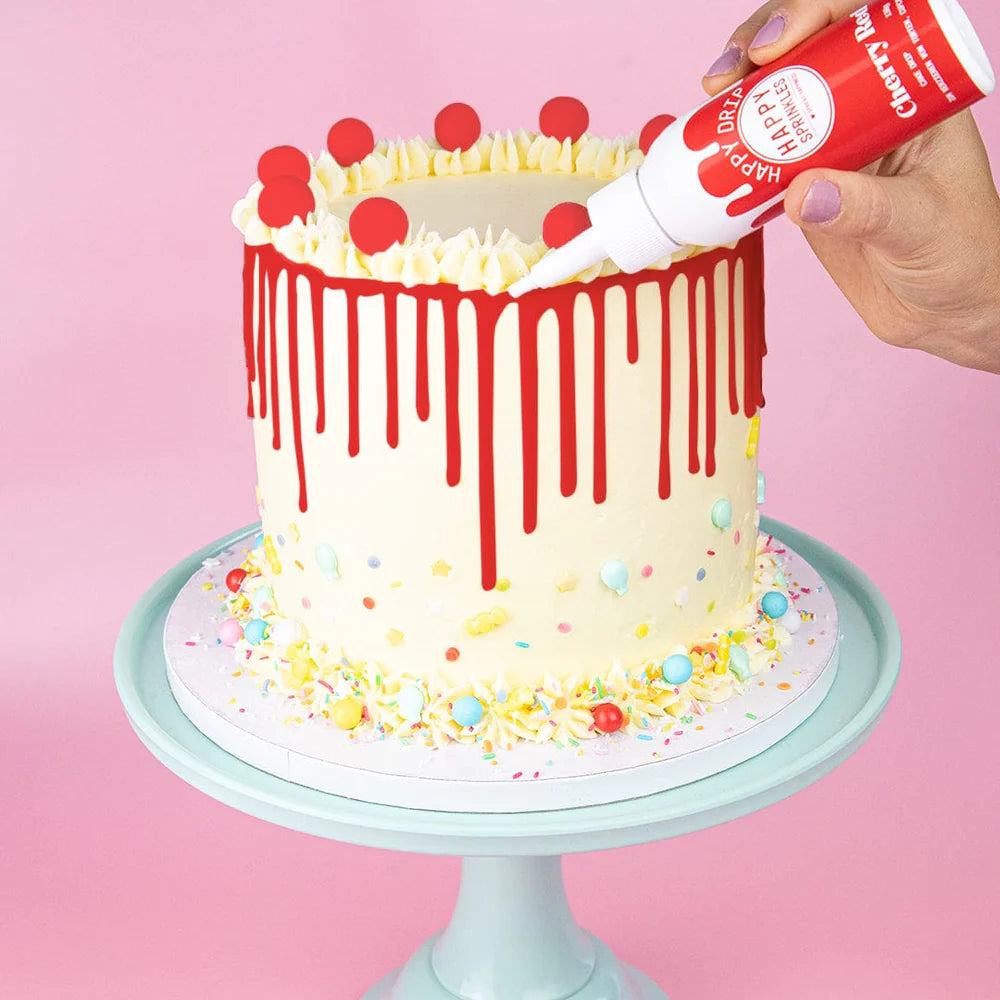 Roter Cake Drip Happy Sprinkles Happy Drip Cherry