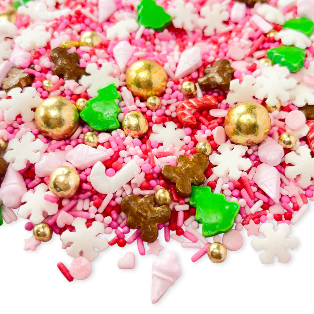 Candy Land Streuselmix Rosa Pink Gold Weihnachten Zuckerwuschel