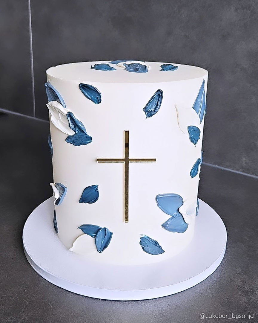 Tortendeko Taufe Kommunion Kreuz