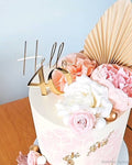 Tortenstecker elegant runder Geburtstag Hello 40