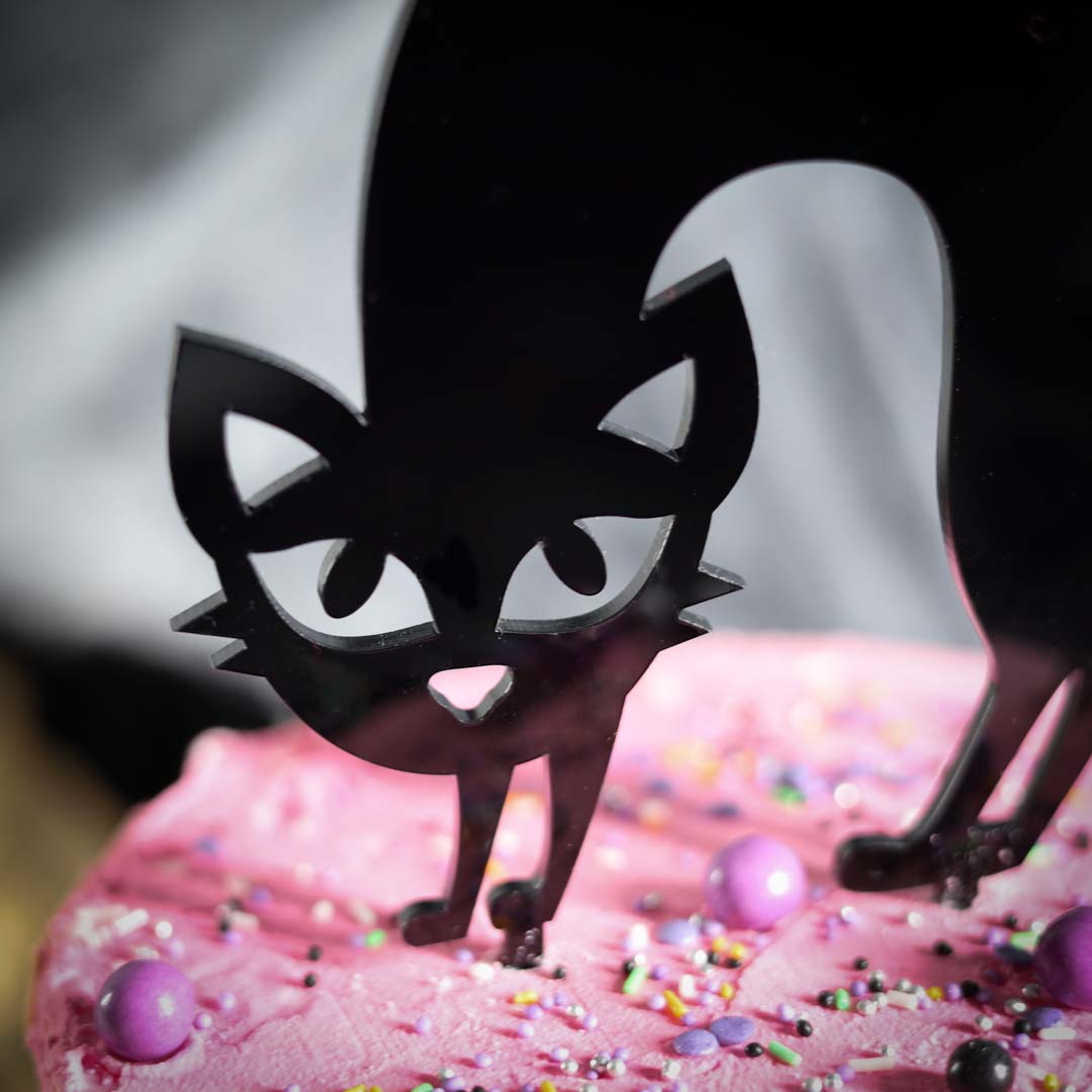 Halloween Cake Topper Gruselkatze