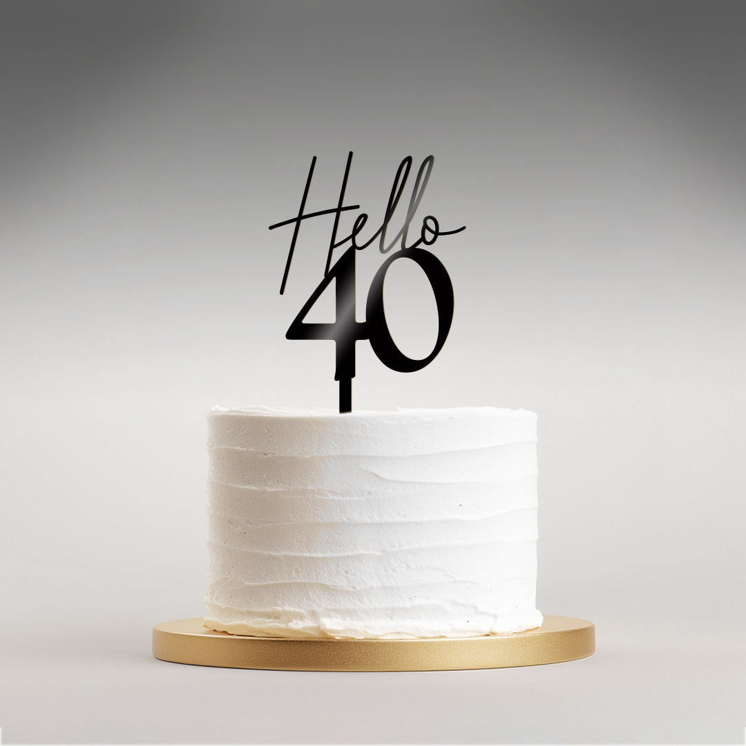 Tortenstecker zum 20. 30. 40. 50. 60. 70. 80. Geburtstag