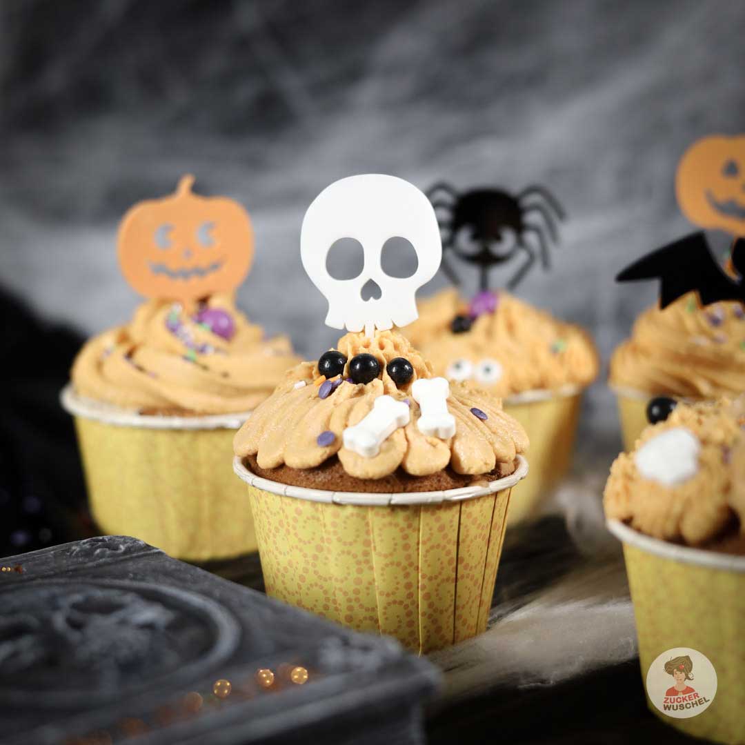 Totenkopf Mini Cake Topper Halloween