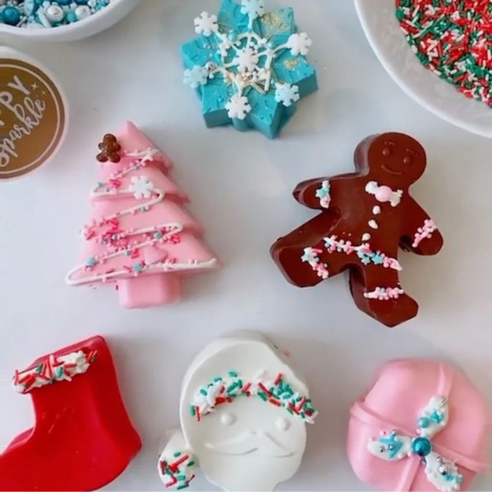 Silikonform Happy Xmas Weihnachten Schokolade