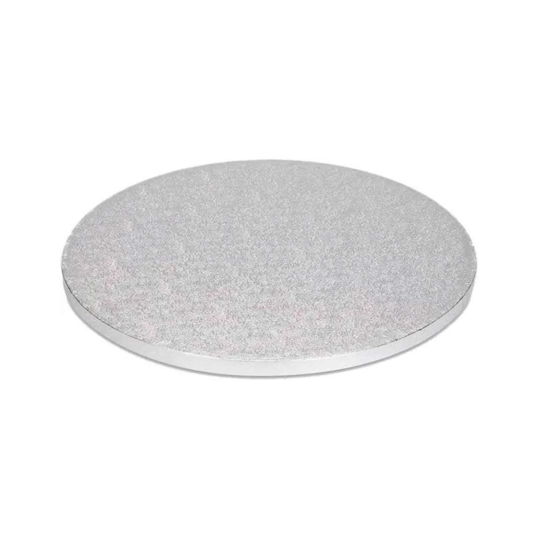 Cake Drum rund Silber Tortenplatte 30cm