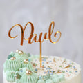 Cake Topper Name Taufe Kommunion Firmung elegant