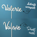 Cake Topper schöne Schrift