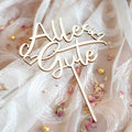 Caketopper aus Holz und Acryl