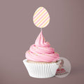 Cupcake Topper Ostereier Pastellmuster