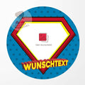 Foto Tortenaufleger Vatertag Superman Wunschtext