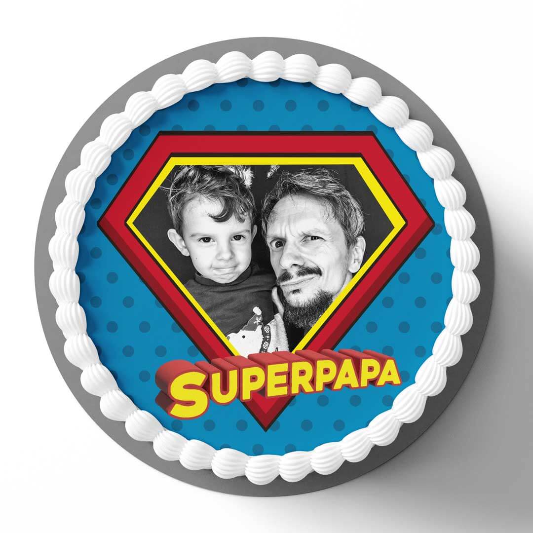 Foto Tortenaufleger Vatertag Superman