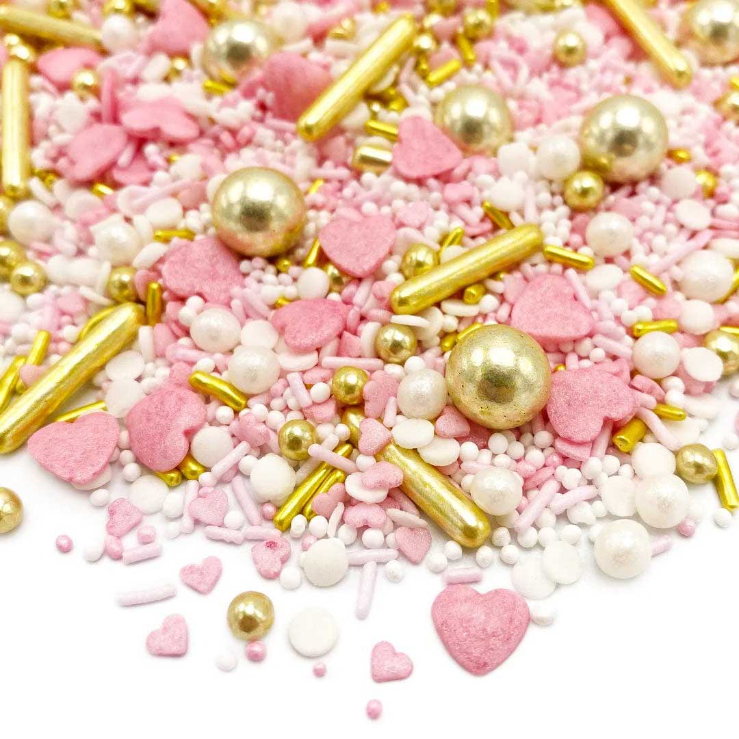 Muttertag Streuselmix elegant rosa gold weiß