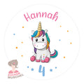 Tortenaufleger Kindergeburtstag Einhorn knuffig