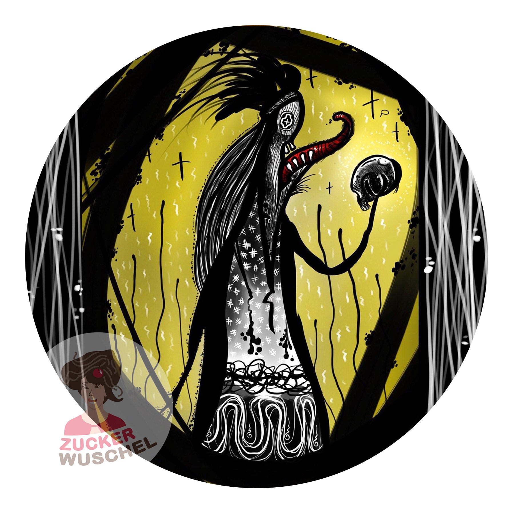 Tortenaufleger Halloween Hexe Kunst 