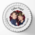 Tortenaufleger Wellenrand Vatertag Wunschfoto