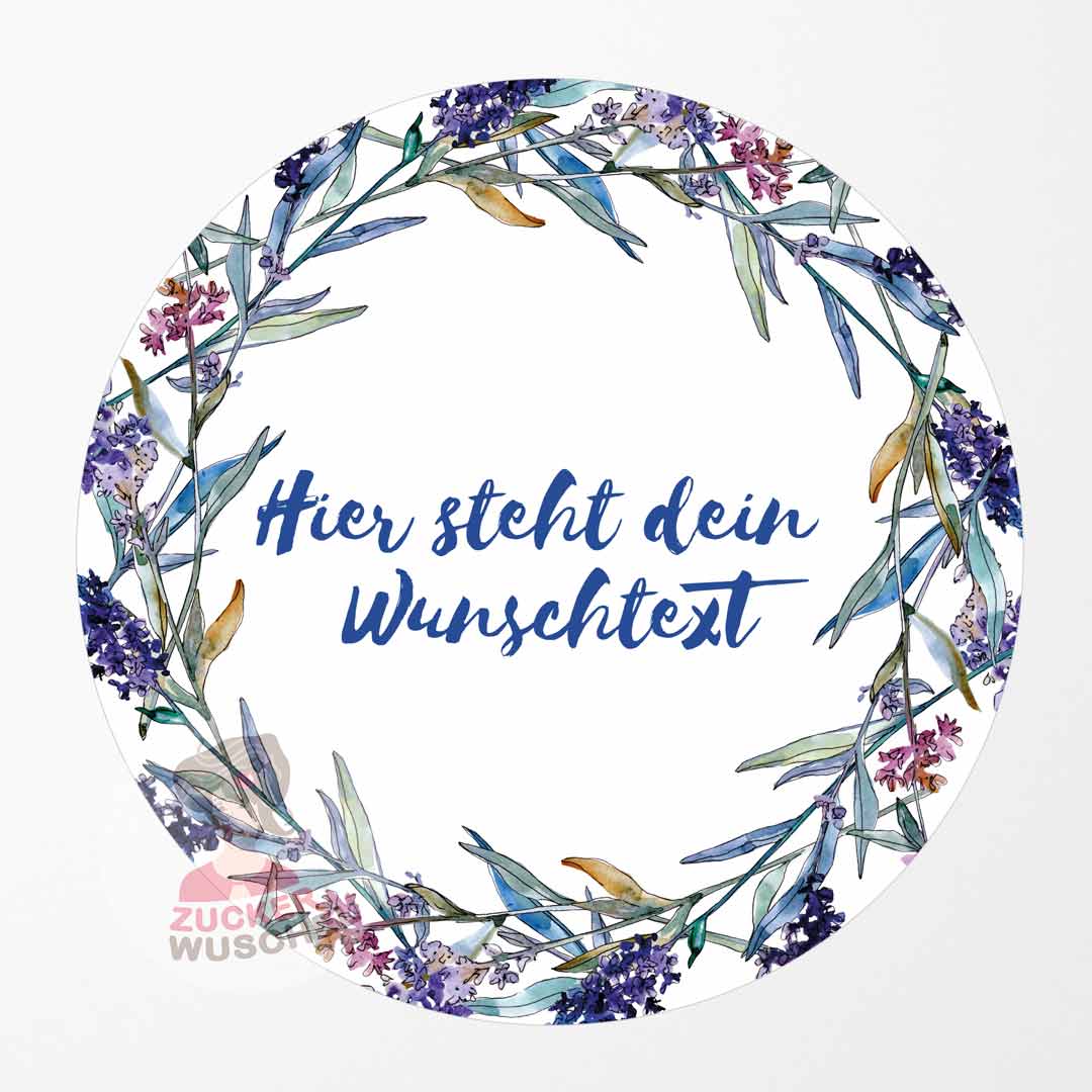 Tortenaufleger Wunschtext Blumenkreis Sommer