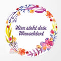 Tortenaufleger Wunschtext Floral Bunt