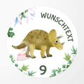 Tortenbild Dinosaurier Triceratops Wunschtext