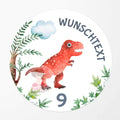 Tortenbild Dinosaurier Wasserfarben Wunschtext